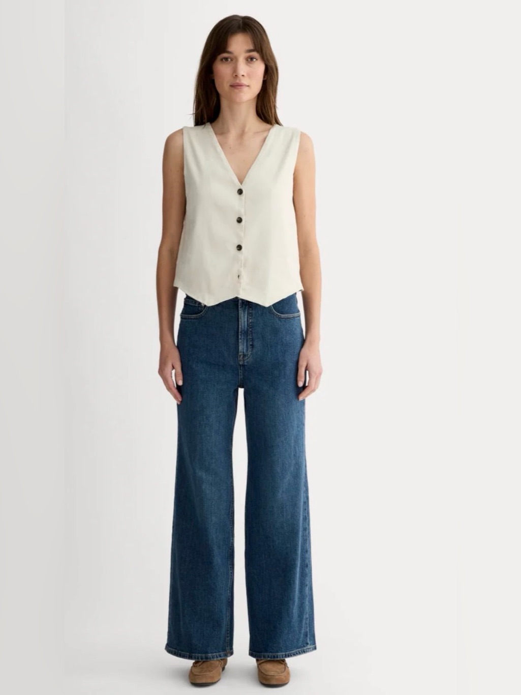 New Everlane The Way-High Sailor Jean In Deep Blue Size 28s